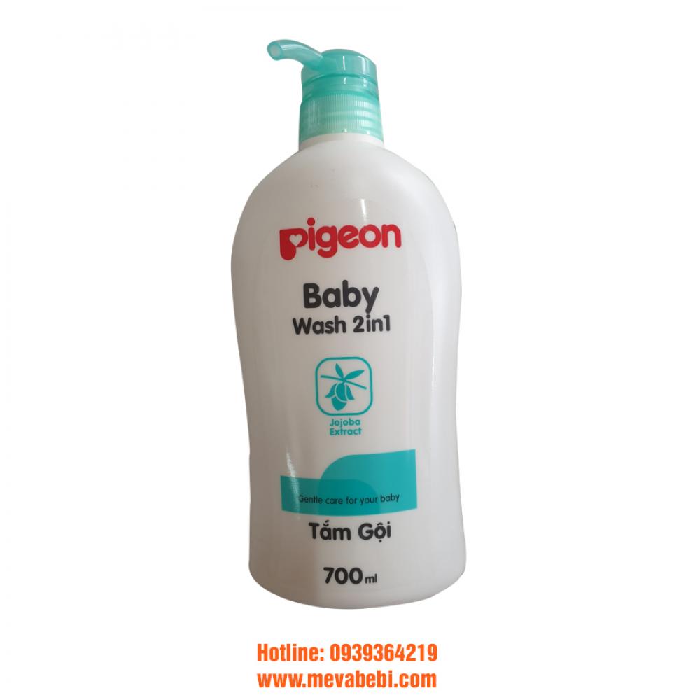 Tắm Gội Pigeon 700ml Xanh