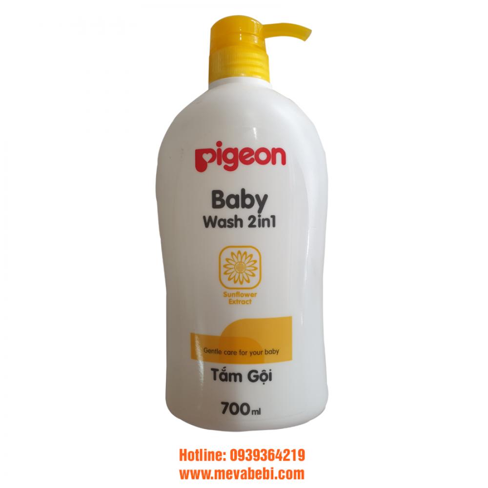 Tắm Gội Pigeon 700ml Vàng