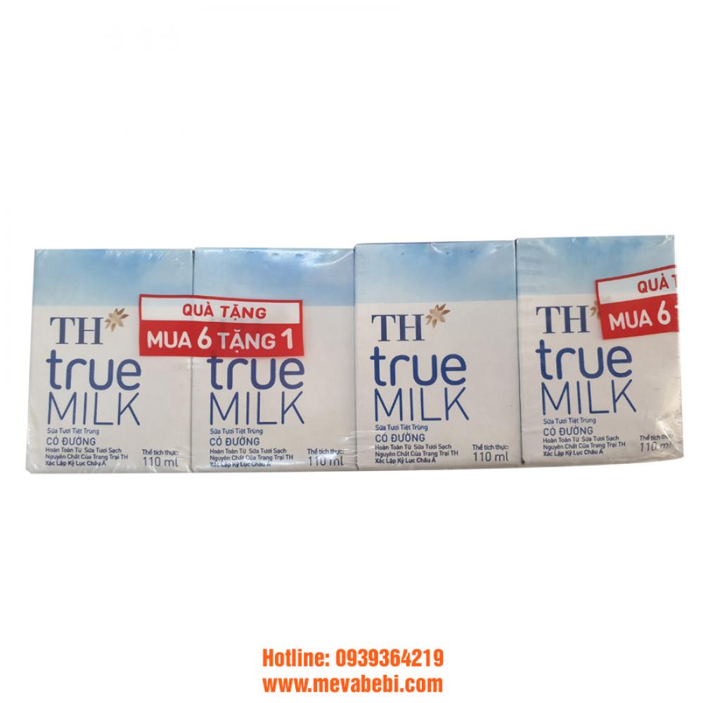 TH True Milk Có Đường 110ml