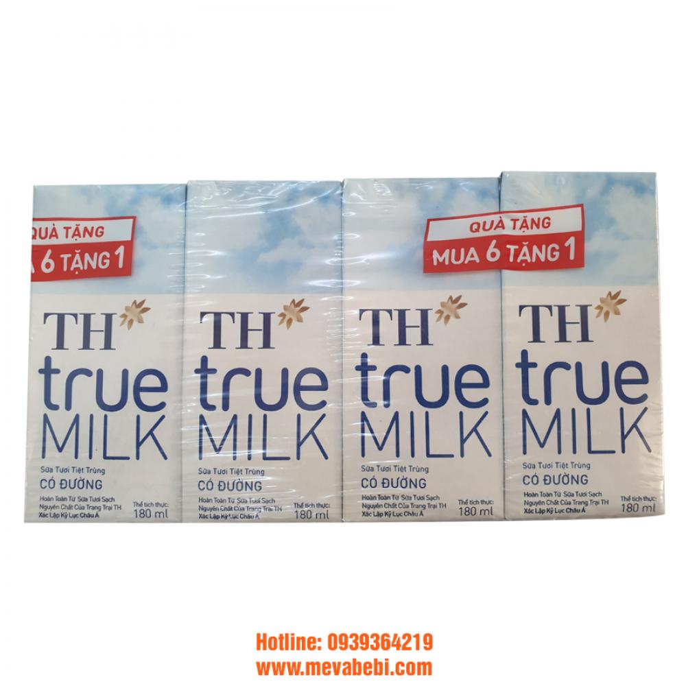 TH True Milk Có Đường 180ml